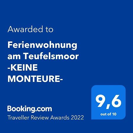 Ferienwohnung Am Teufelsmoor -Keine Monteure- Klein Wehnendorf ภายนอก รูปภาพ